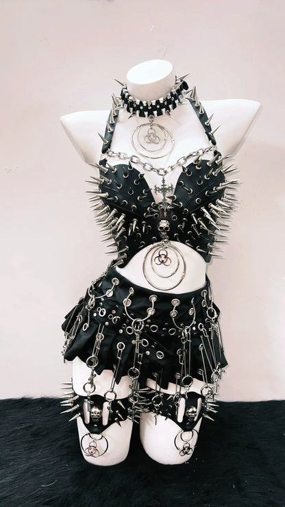 Rivet Tank Tops  Gothic Tank Tops Punk Tank Tops y2k clothes y2k crop top gothic clothes Skull top vintage tops  y2k fashion