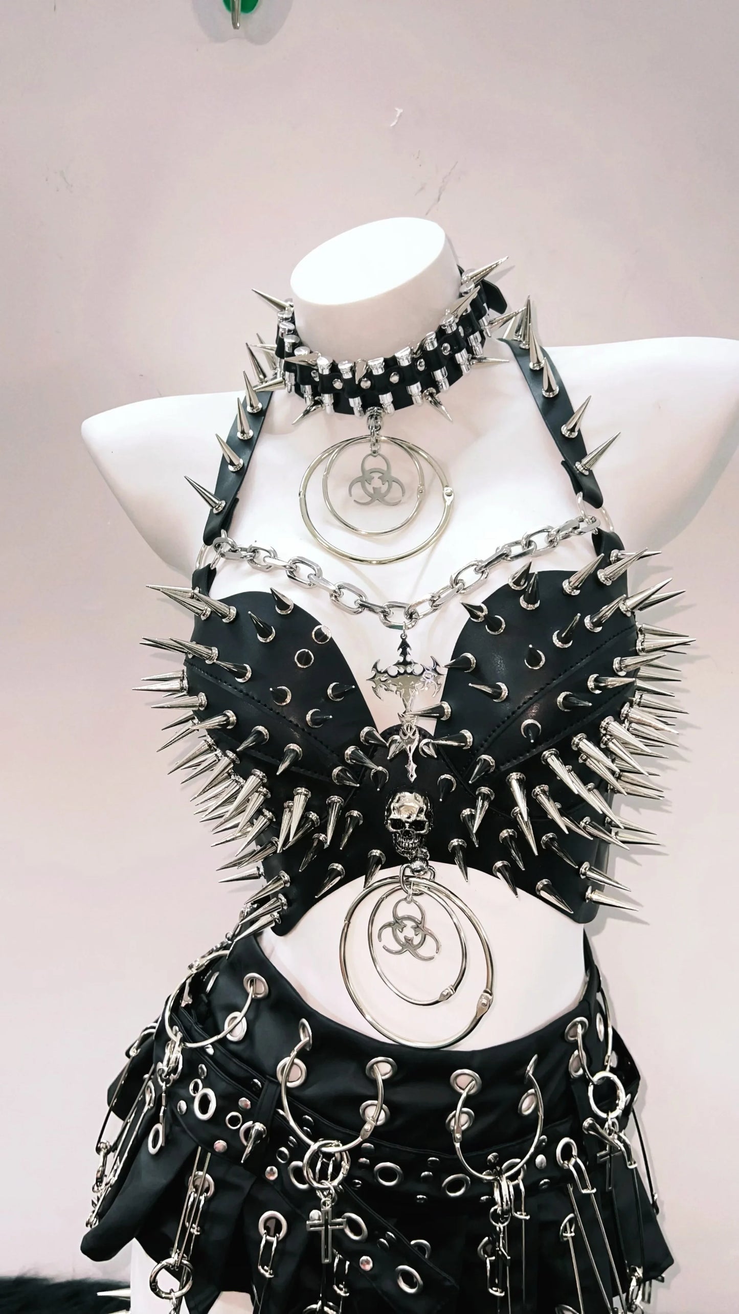 Rivet Tank Tops  Gothic Tank Tops Punk Tank Tops y2k clothes y2k crop top gothic clothes Skull top vintage tops  y2k fashion