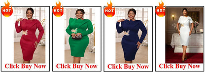 Plus Size Evening Dresses for Women African Luxury Sequin Gown Elegant Turkey Wedding Party Long Dress Ankara Ladies Clothing