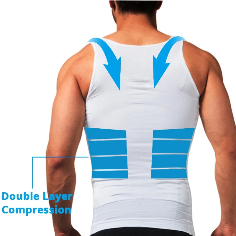 Mens Compression Sleeveless Jersey Fitness Clothes Training Shirts Gym Tank Tops Running Sports Skinny Vest Tight T-Shirt