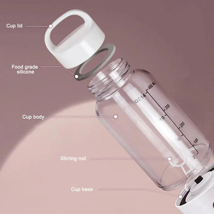 500ML Sport Shaker Bottle Water Cup Protein Shaking Cup Travel lectric Protein Powder Mixing Cup Automatic Portable Shaker Cup