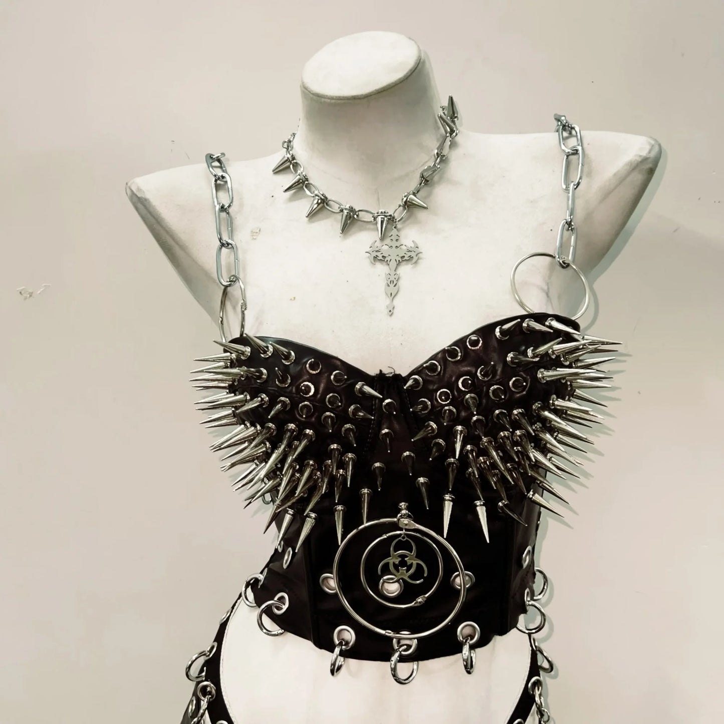 Rivets Tank Tops gothic clothes y2k crop top Cross Tops Gothic Tank Tops Punk Tank Tops Skull top vintage tops y2k fashion