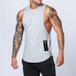 Gym Clothing Mens Bodybuilding Fitness Muscle Tank Tops Summer Cotton Breathable Sleeveless T-Shirts Sport Casual Loose Singlets