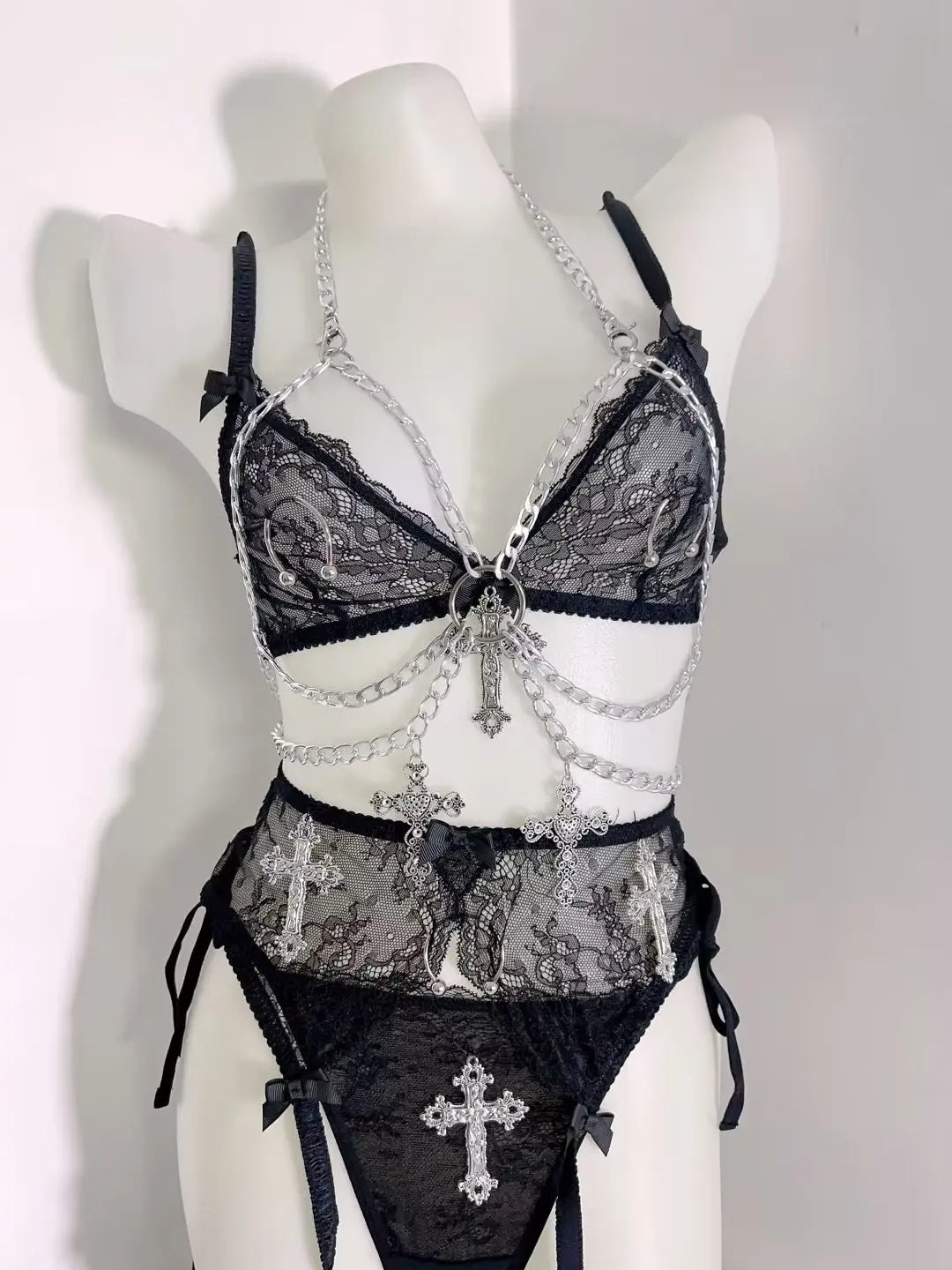 Lace Tank Tops Cross Tops LolitaTank Tops Kawaii Tank Tops Gothic Tank Tops y2k accessories harajuku fashion y2k crop top