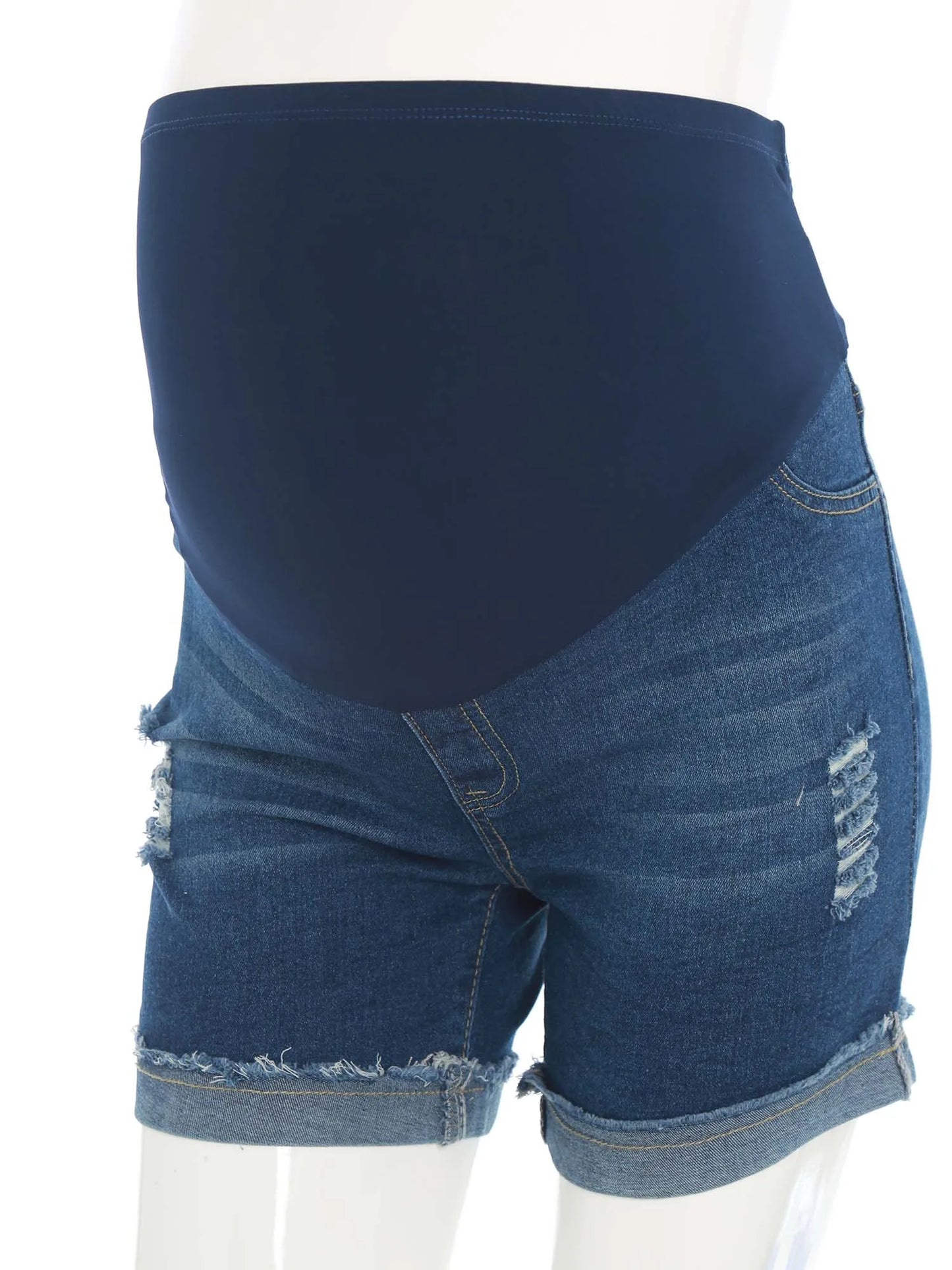 Pregnant Women High Waist Support Belly Jeans Maternity Hip Lifting Elastic Denim Pants Daily Work Wear Streetwear Loungewear
