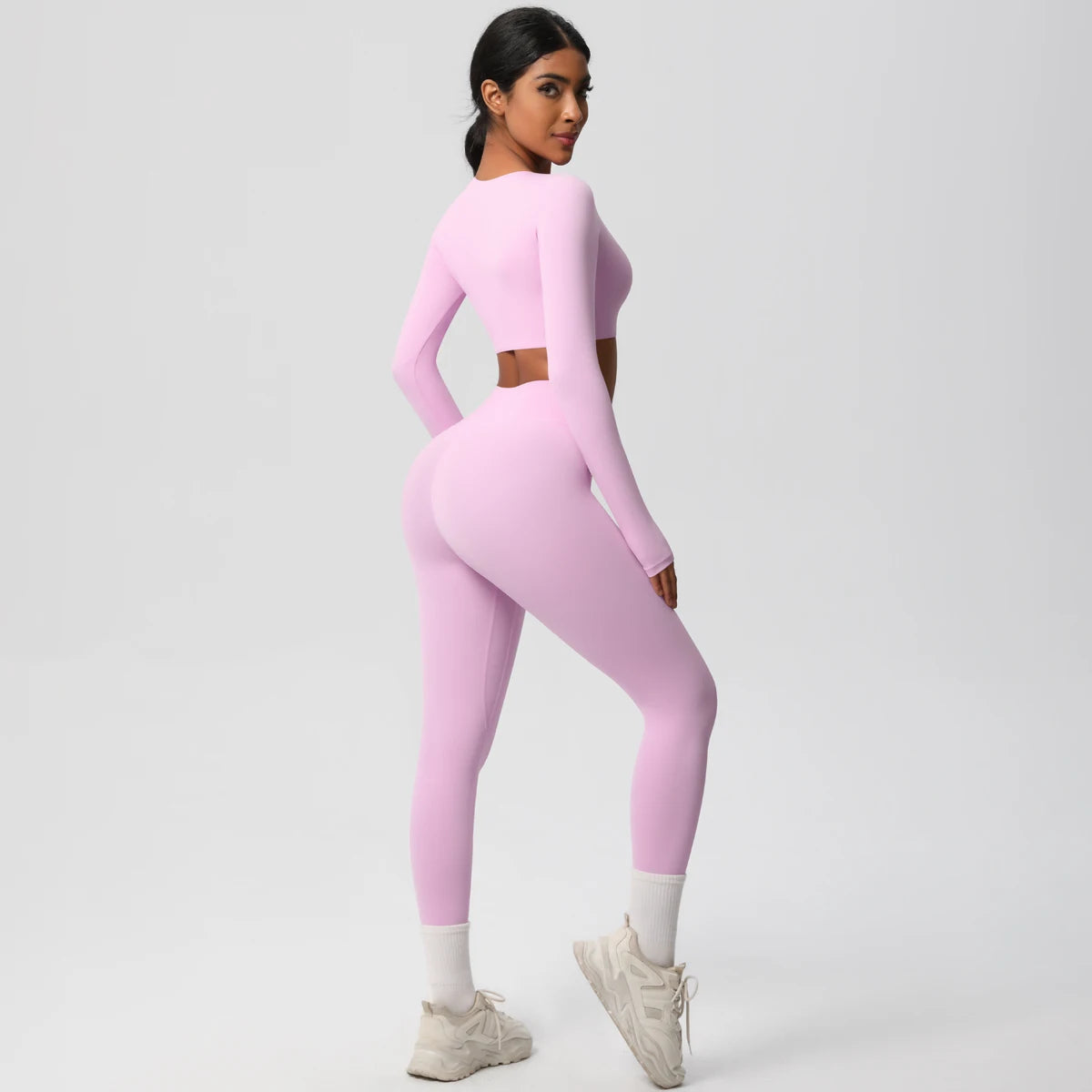 Yoga Suit Sports Set Gym Push Up Shockproof High Intensity Pilates Clothes Women Breathable Quick Drying Women's Yoga Pants