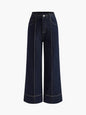 Missuoo Women's Denim Blue Wide Leg Jeans 2025 Autumn Fashion High Waist Floor Length Trousers Casual Streetwear Bottoms