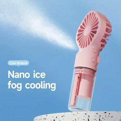 Xiaomi Summer Portable Handheld Misting Fan Operated USB Rechargeable Mini Face Steamer Fan for Sport Outdoor