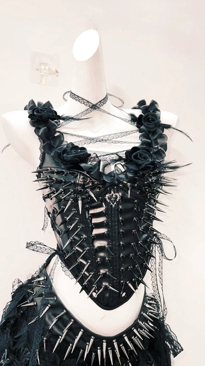 Gothic Tank Tops Punk Tops y2k clothes y2k crop top gothic clothes LaceTank Tops rivet Tank Tops CrossTank Tops harajuku Tops