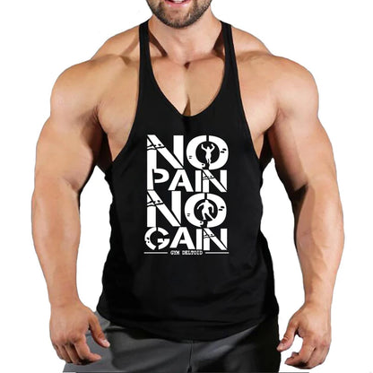 Gym Clothing Mens Bodybuilding Hooded Tank Top Cotton Sleeveless Vest Sweatshirt Fitness Workout Sportswear Tops Male Suspenders