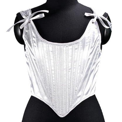 Corset Tops for Women Renaissance Boned Overbust Bustier Corset Top