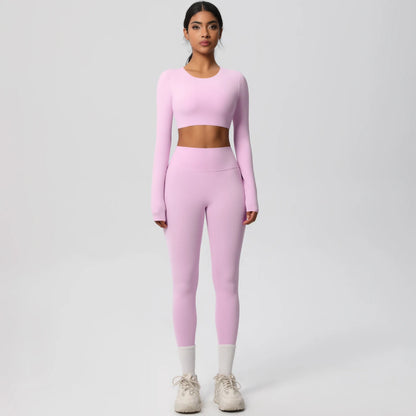 Yoga Suit Sports Set Gym Push Up Shockproof High Intensity Pilates Clothes Women Breathable Quick Drying Women's Yoga Pants