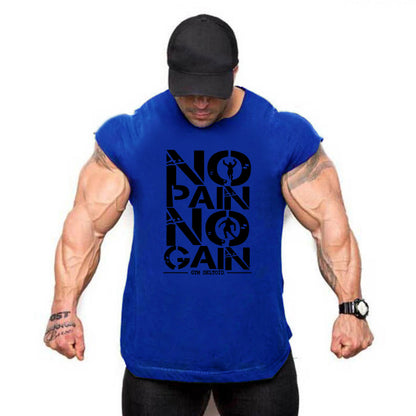 Gym Clothing Mens Bodybuilding Hooded Tank Top Cotton Sleeveless Vest Sweatshirt Fitness Workout Sportswear Tops Male Suspenders