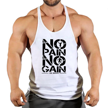 Gym Clothing Mens Bodybuilding Hooded Tank Top Cotton Sleeveless Vest Sweatshirt Fitness Workout Sportswear Tops Male Suspenders