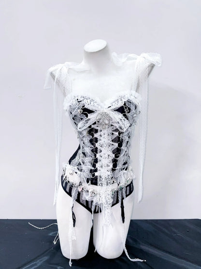 Skull top vintage tops gothic  tank tops  y2k tops y2k fashion  y2k crop top Punk Tank Tops Lace tops Cross Tops e girl clothes