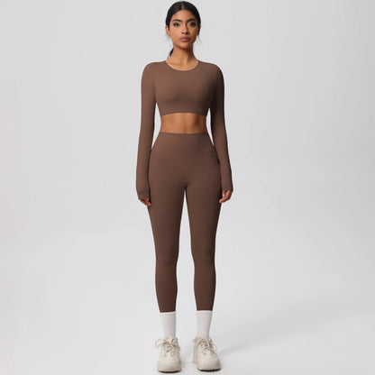 Yoga Suit Sports Set Gym Push Up Shockproof High Intensity Pilates Clothes Women Breathable Quick Drying Women's Yoga Pants