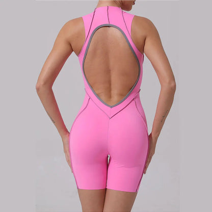 Yoga Clothes Set Workout Jumpsuits Sports Outfits Fitness Sportswear Women Tracksuit Push Up Rompers Gym Bodysuits Athletic Wear