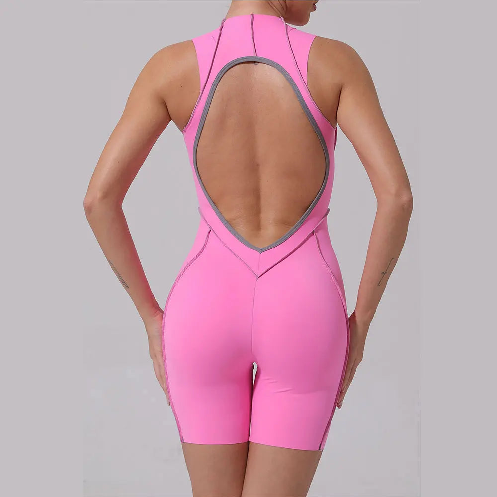 Yoga Clothes Set Workout Jumpsuits Sports Outfits Fitness Sportswear Women Tracksuit Push Up Rompers Gym Bodysuits Athletic Wear