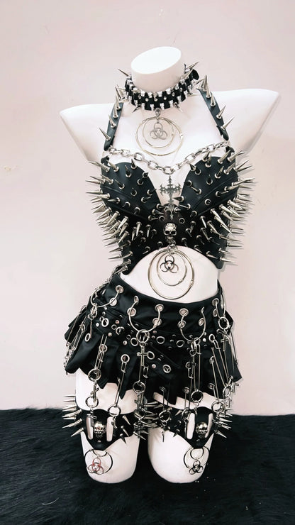 Rivet Tank Tops  Gothic Tank Tops Punk Tank Tops y2k clothes y2k crop top gothic clothes Skull top vintage tops  y2k fashion