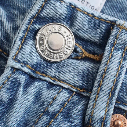 2024 Spring New Women's Fashion and Elegance Versatile Loose and Comfortable Straight leg Jeans