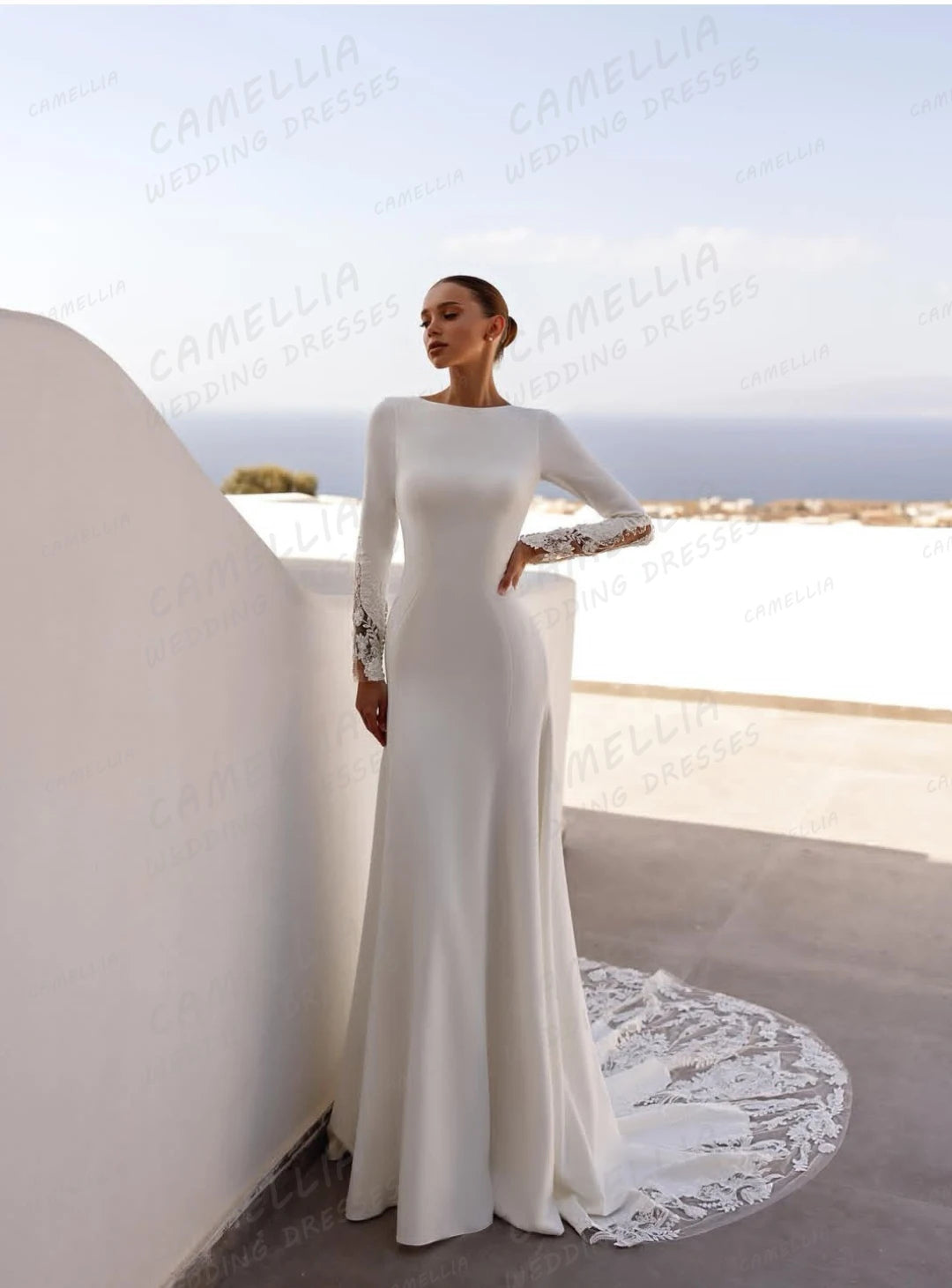 Charming Women Wedding Dresses Sexy Sweep Train Appliques Bridal Gowns Sleeveless Backless Formal Vestidos De Novia Customized