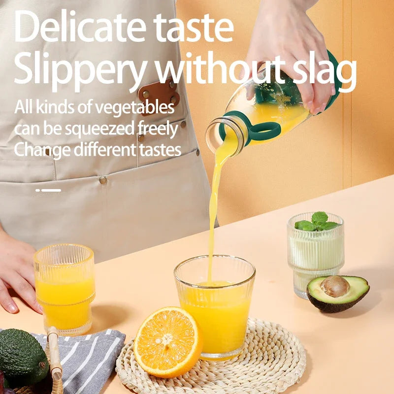 Portable Electric Juicer Cup 6 Blades USB Milkshake Blender Mini Fruit Milk Mixer Fresh Juice Sport Bottle for On-the-Go