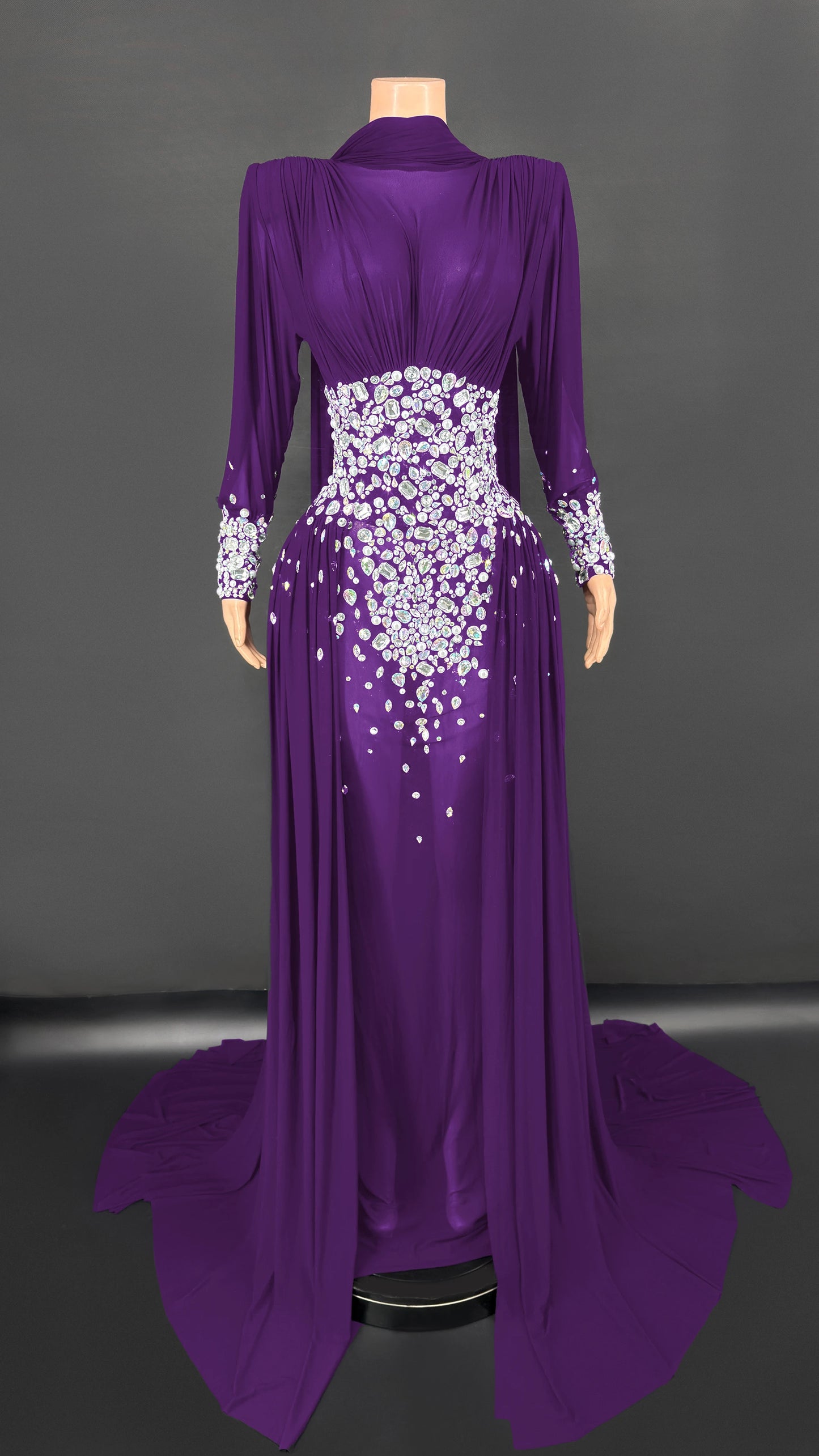 ZD Customized Prom Dresses 2025 One Shoulder Evening Dress Mother Gowns Long Sleeves Beads Crap Pleated Wedding Party Dresses