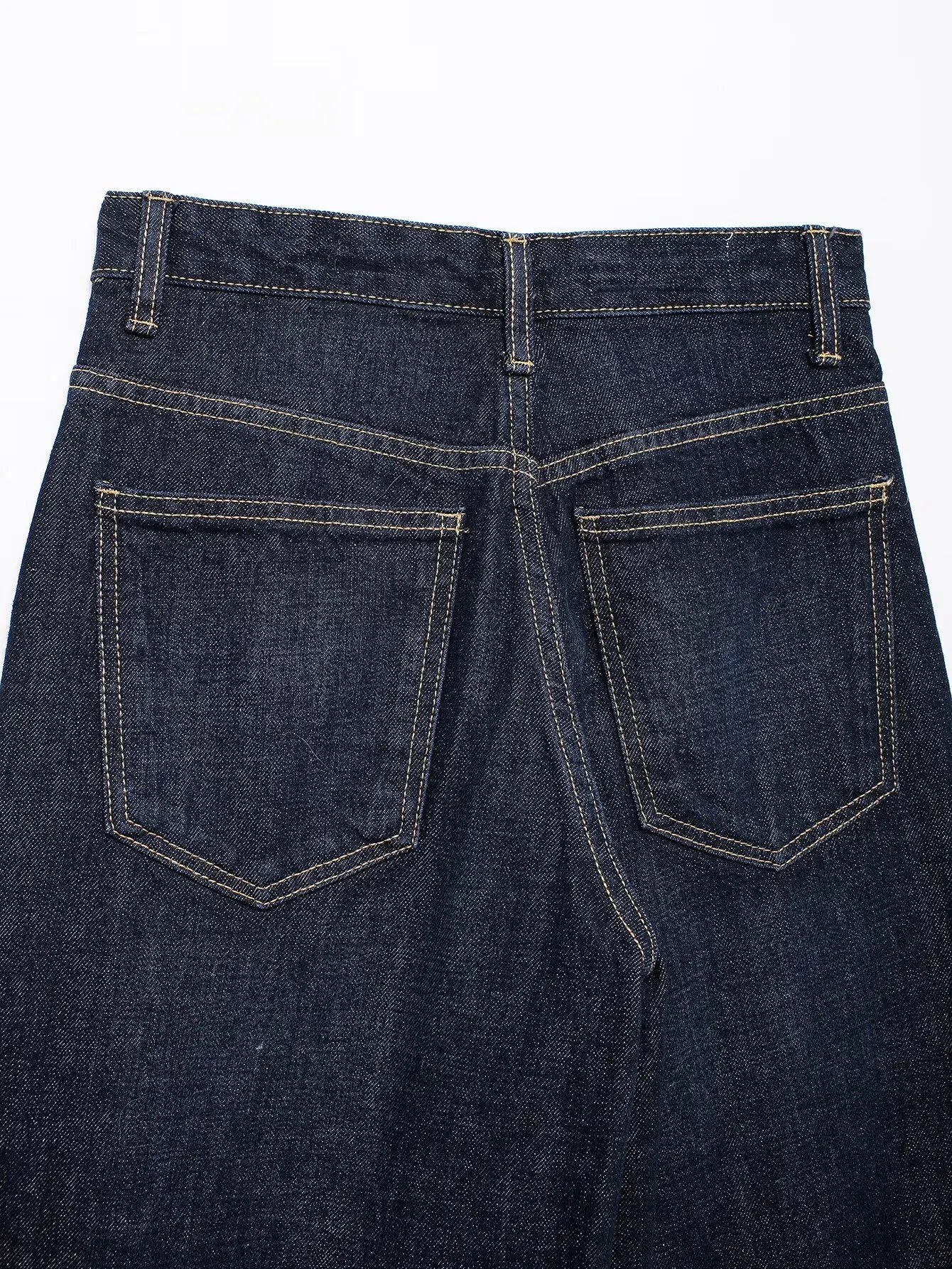 Willshela Women Fashion Denim Solid Straight Jeans Pant High Waist Full Length Casual Female Chic Lady Long Trousers