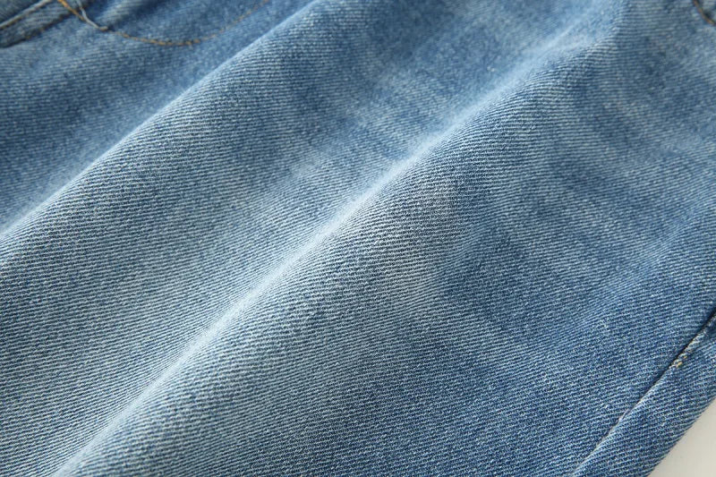 MUJER 2025 Women's Jeans Blue Baggy Jeans for Women High Waist Mom Jeans Woman Wide Leg Denim Pants Woman Jeans Summer Trousers