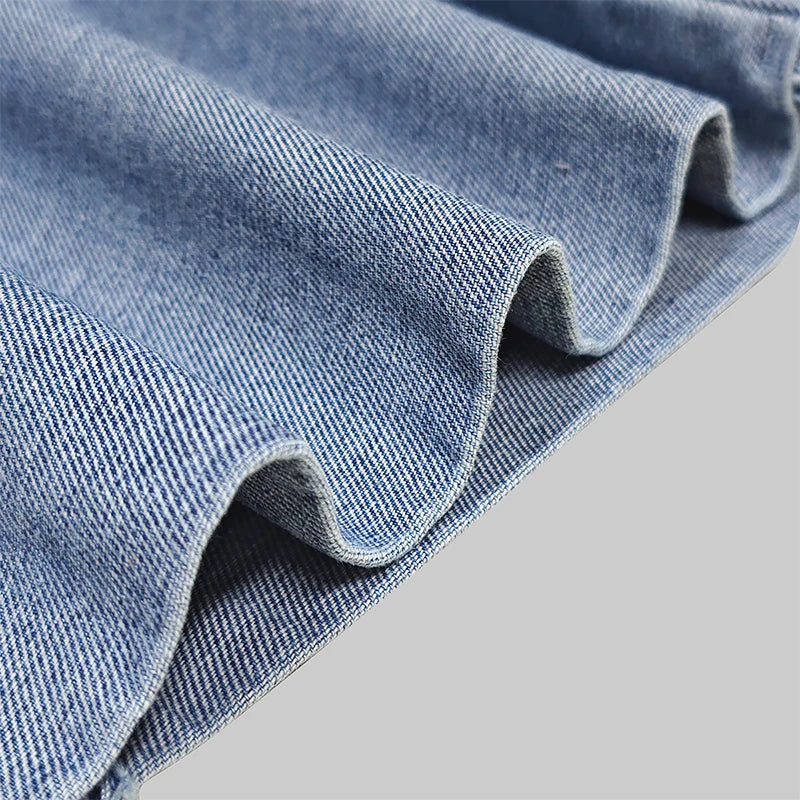 Beautyblue Jeans Women Long Pants Elegant Zipper Jean Pants 2025 Summer Multi-pocket Bottom Denim Ankle Straight Length Trousers