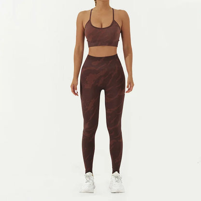 Women's Fitness Clothing Gym Sport Outfit for Woman Sweatsuit Lady Sets Womens Clothes Gym Women 2 Piece Set Outfit Sports Bra