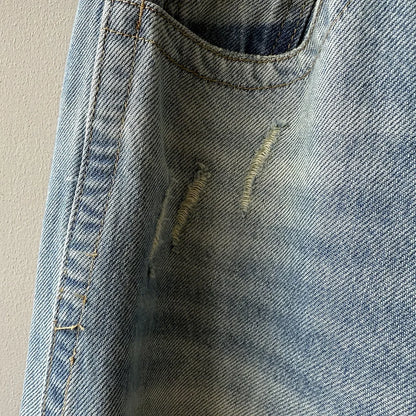 Women's Retro High-waisted Wide-leg Jeans  Loose  Slimming  Drapey  Casual Floor-length Pants for Autumn and Winter