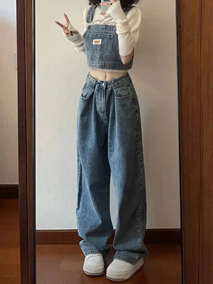 Women's Pants Vintage Denim Newjeans Baggy Jeans Woman High Waist Female Clothing Korean Fashion Streetwear Y2k Clothes
