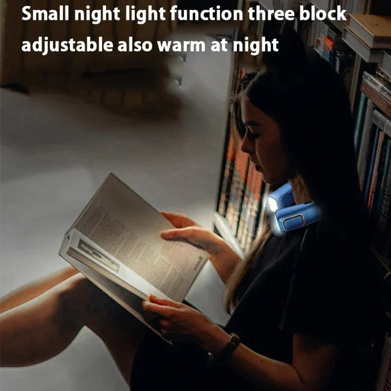 XIAOMI Charging Neck Fan 5 Speed Portable Digital Display 4000mAh Rechargeable Bladeless Electric fan Air Conditioner For Sport