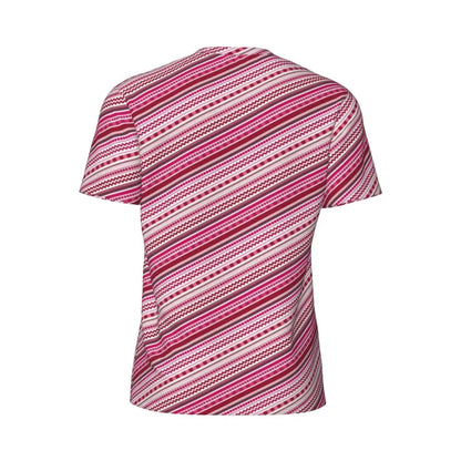 Gym T Shirt For Mens Retro Dots And Stripes T Shirts Fashion Blue Line Design Summer Tees O Neck Basic Graphic Clothes Plus Size