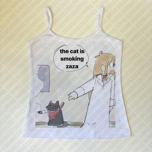 Gothic 2000s Tops Camisole Tops Printing Grunge Crop Tops Vintage Punk Women's Corset Tank Tops Baby Tees Emo Girls  Y2k Clothes