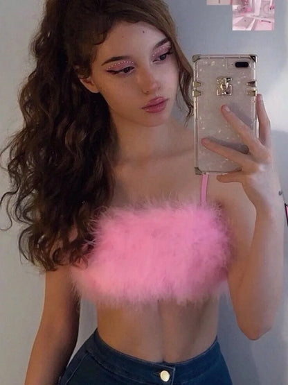 Hop Tops For Women Edgy Clothes Y2k Acceseeories Mini Camis Cute Pink Top Tube Sexy Streetwear Ropa Mujer Various Color Camison