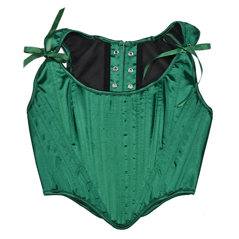 Corset Tops for Women Renaissance Boned Overbust Bustier Corset Top