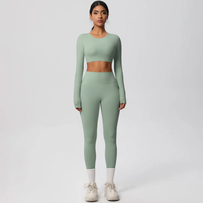 Yoga Suit Sports Set Gym Push Up Shockproof High Intensity Pilates Clothes Women Breathable Quick Drying Women's Yoga Pants