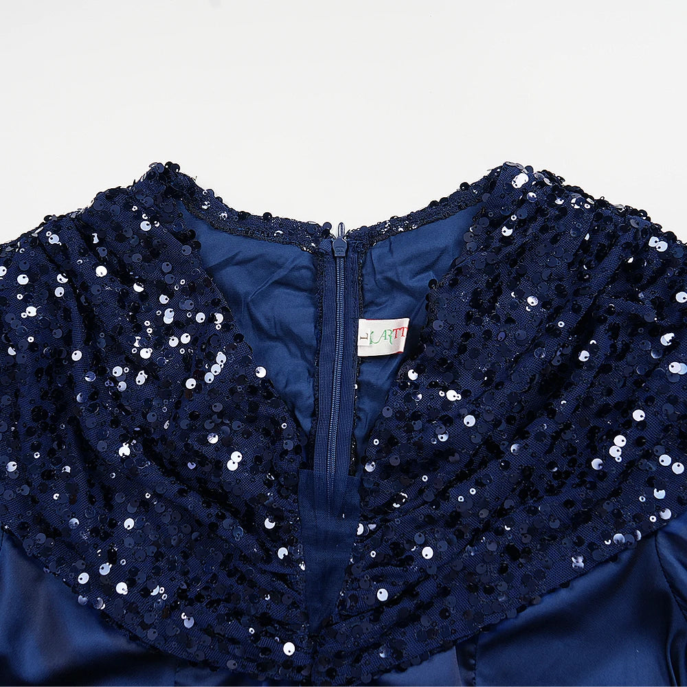 Plus Size Evening Dresses for Women African Luxury Gown Elegant Turkey Muslim Wedding Party Long Dress Ankara Sequin Robe 2026