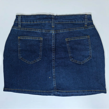 Womens Denim Short Skirts Jeans Straight High Waist Casual Sexy Girls Slim Mini Lovely Basic Vintage Students Streetwears