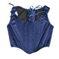 Corset Tops for Women Renaissance Boned Overbust Bustier Corset Top