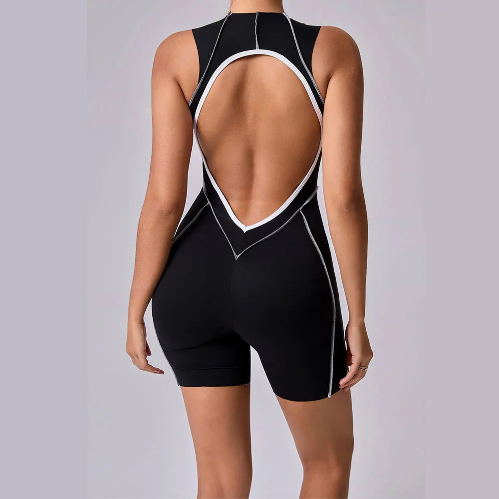 Yoga Clothes Set Workout Jumpsuits Sports Outfits Fitness Sportswear Women Tracksuit Push Up Rompers Gym Bodysuits Athletic Wear