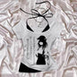 Aesthetic Tops For Women Crop Top Women 2000s Tops With Suspenders Gothic Clothes Vintage Harajuku Grunge Y2k Woman Clothing Emo