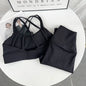 2 Piece Yoga Clothes Women's AthleticWear Gymwear Workout Clothes Gym Crop Top High Waist Legging Fitness Bra Set Sports Suits👚