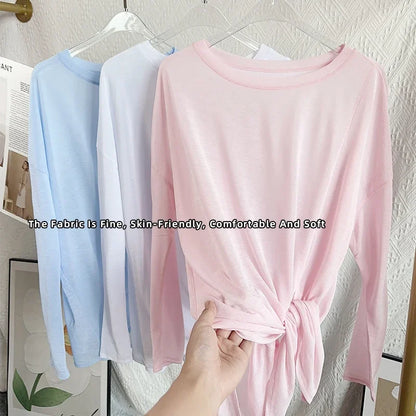 Women's Gym Clothing Summer Yoga Shirts & Blouses Fitness Sport Running T-shirt Female Short Sleeve Workout Tops Long Sleeve👚