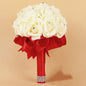 1 pcs wedding holding roses, wedding artificial flowers, romantic hand bouquet of flowers