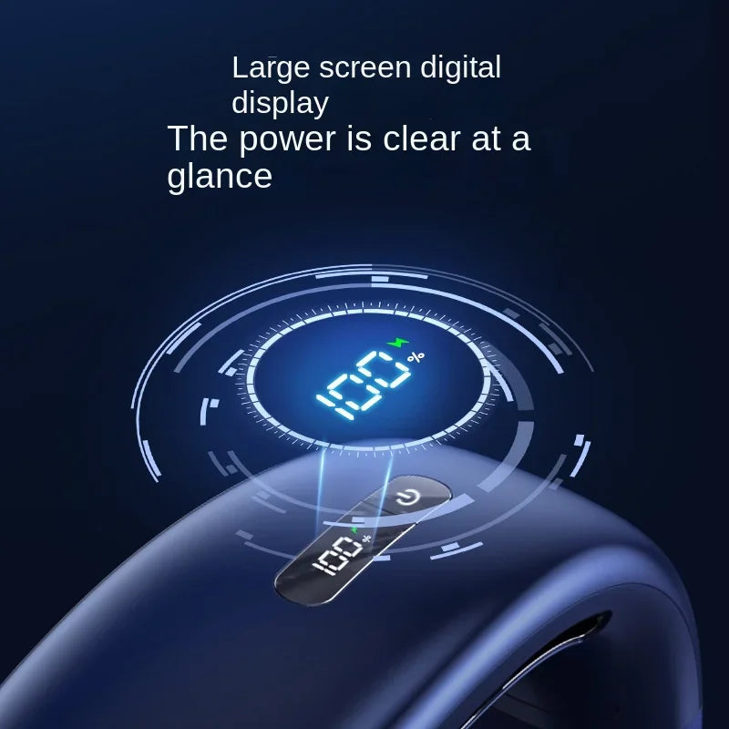 Xiaomi Portable Neck Fan Mini Bladeless Silent Neckband Fan USB Rechargeable 3 Speeds Mute Wireless Electric Cooler For Sport