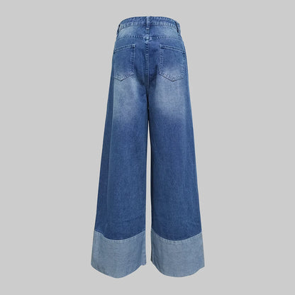 Beautyblue Jeans Women Long Pants Elegant Zipper Jean Pants 2025 Summer Multi-pocket Bottom Denim Ankle Straight Length Trousers