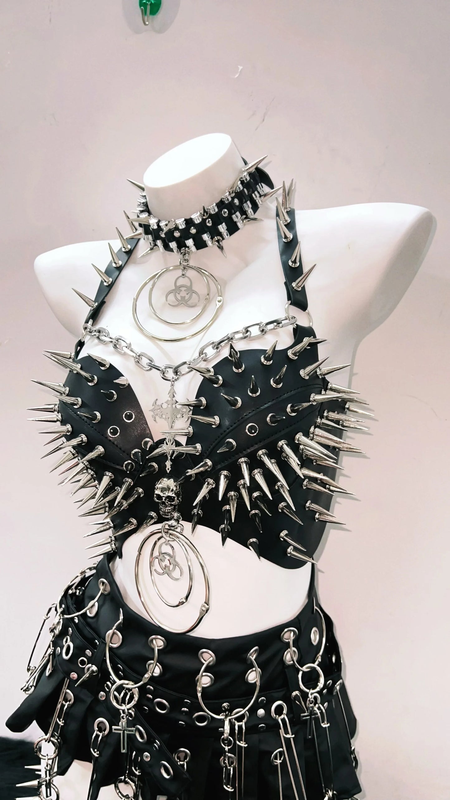 Rivet Tank Tops  Gothic Tank Tops Punk Tank Tops y2k clothes y2k crop top gothic clothes Skull top vintage tops  y2k fashion